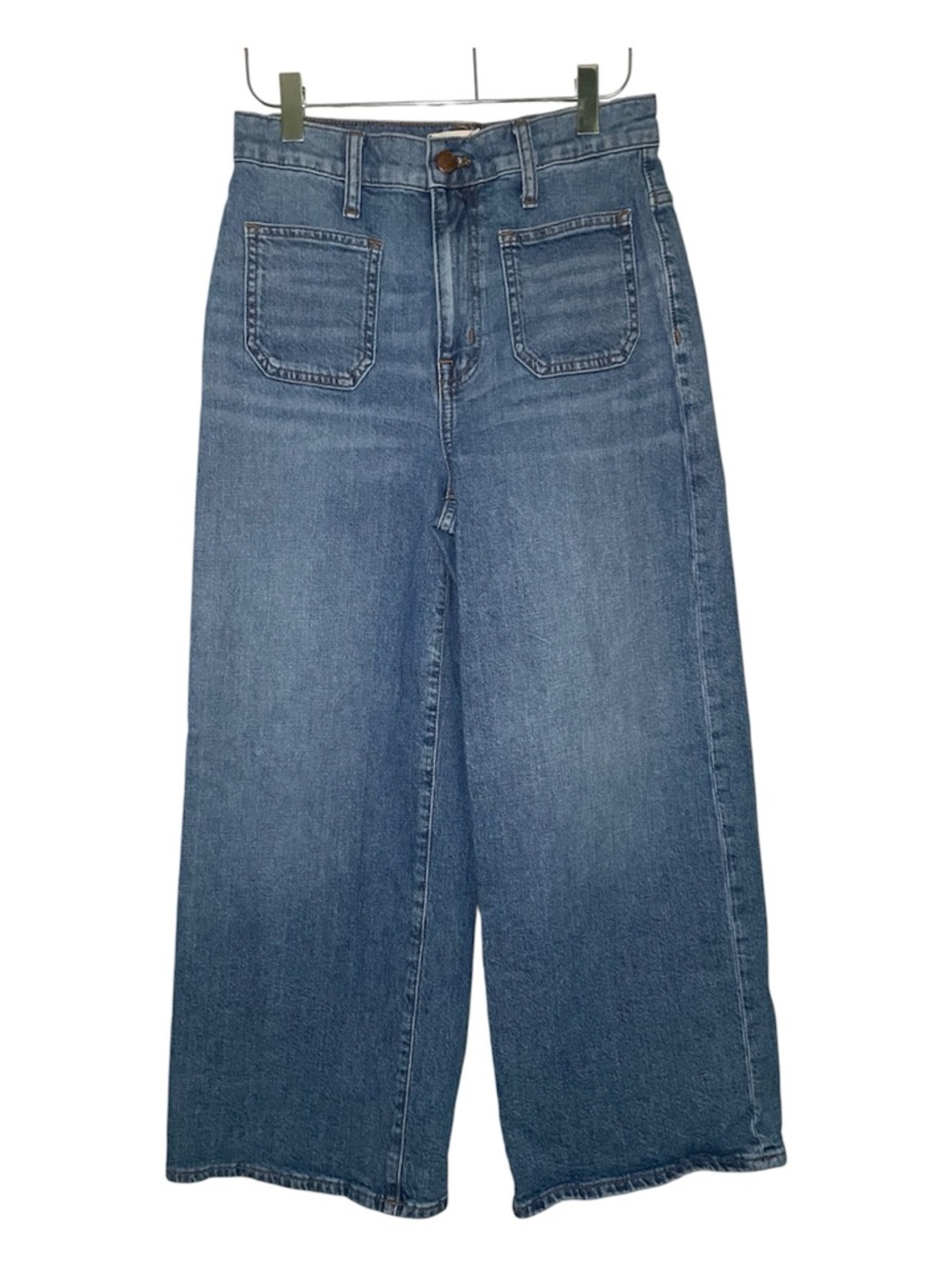 Madewell Wide-Leg Crop Jeans in Chesney Wash Size 26